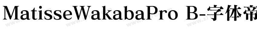 MatisseWakabaPro B字体转换